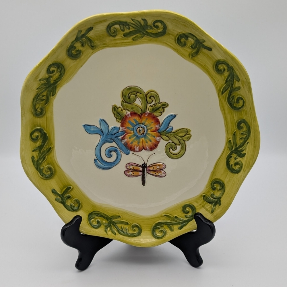 Cypress Madison Garden Hand Painted Ceramic Platter - Kate McRostie Design